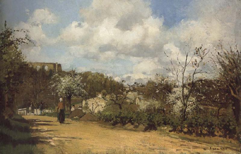 Camille Pissaro View from Louveciennes Germany oil painting art